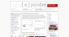 Desktop Screenshot of info.picidae.net
