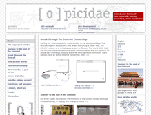 Tablet Screenshot of info.picidae.net